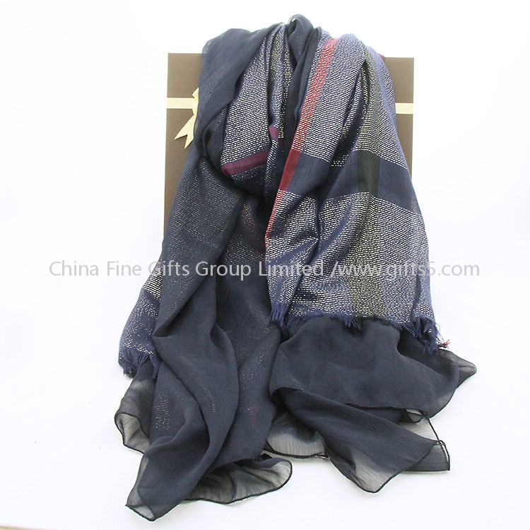 High end fashion Blue scarf for engineers