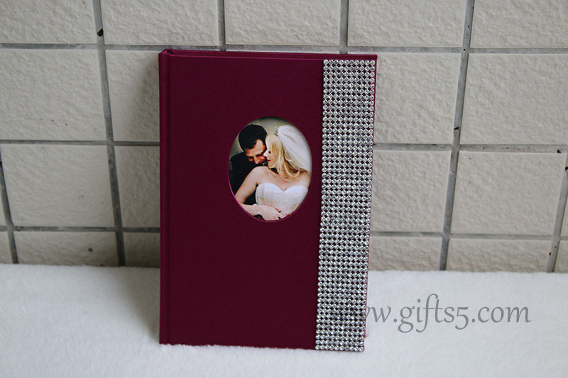 Elegant guest signing book,wedding sign in book