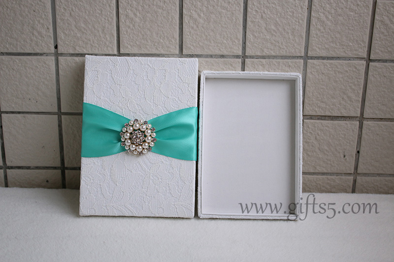 Elegant silk boxes for invitations ,silk wedding invitation boxes wholesale