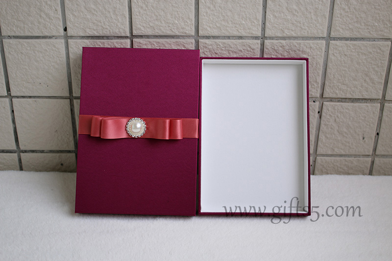 High end purple silk boxes,silk wedding invitation boxes wholesale
